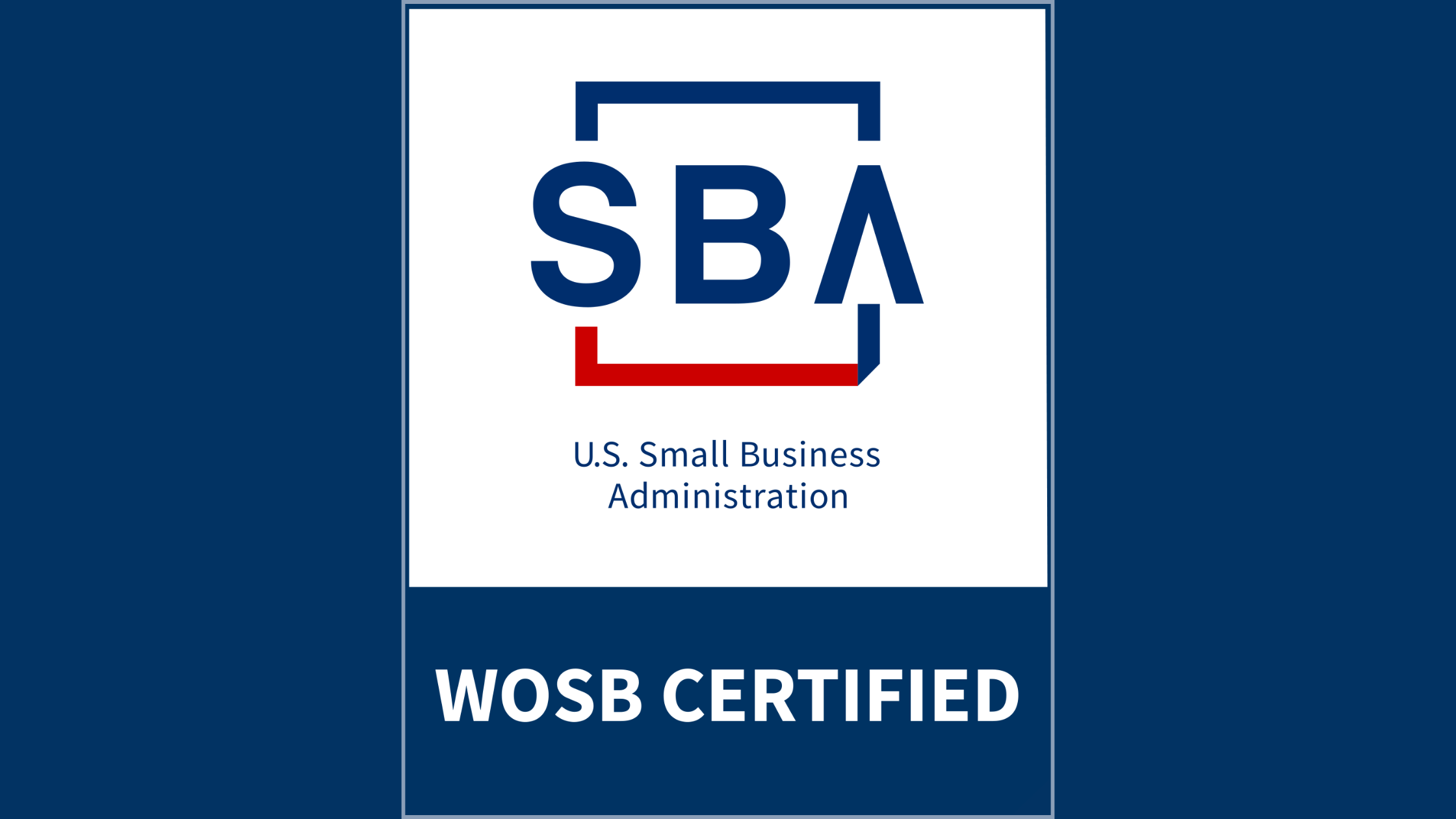 woman-owned small business certified by the SBA